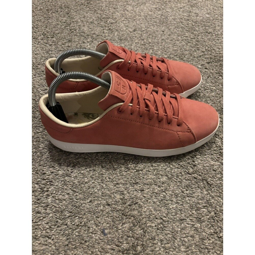 Cole Haan Womens Grand Crosscourt II Sneakers Shoes Pink Suede Size 9.5B Low Top